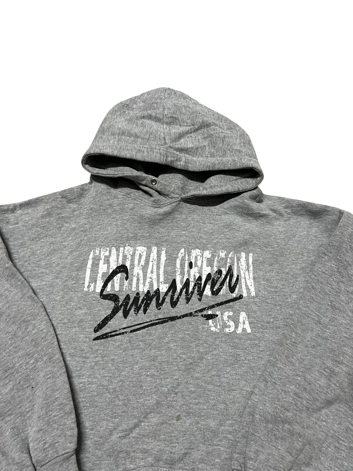 Central Oregon Graphic Hoodie Grey Size XXL
