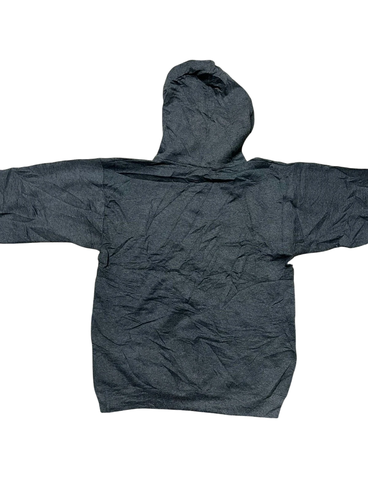 Premier Vintage dark grey cotton blend hoodie with Aaron Copland School of Music logo, drawstring hood, and pouch pocket.