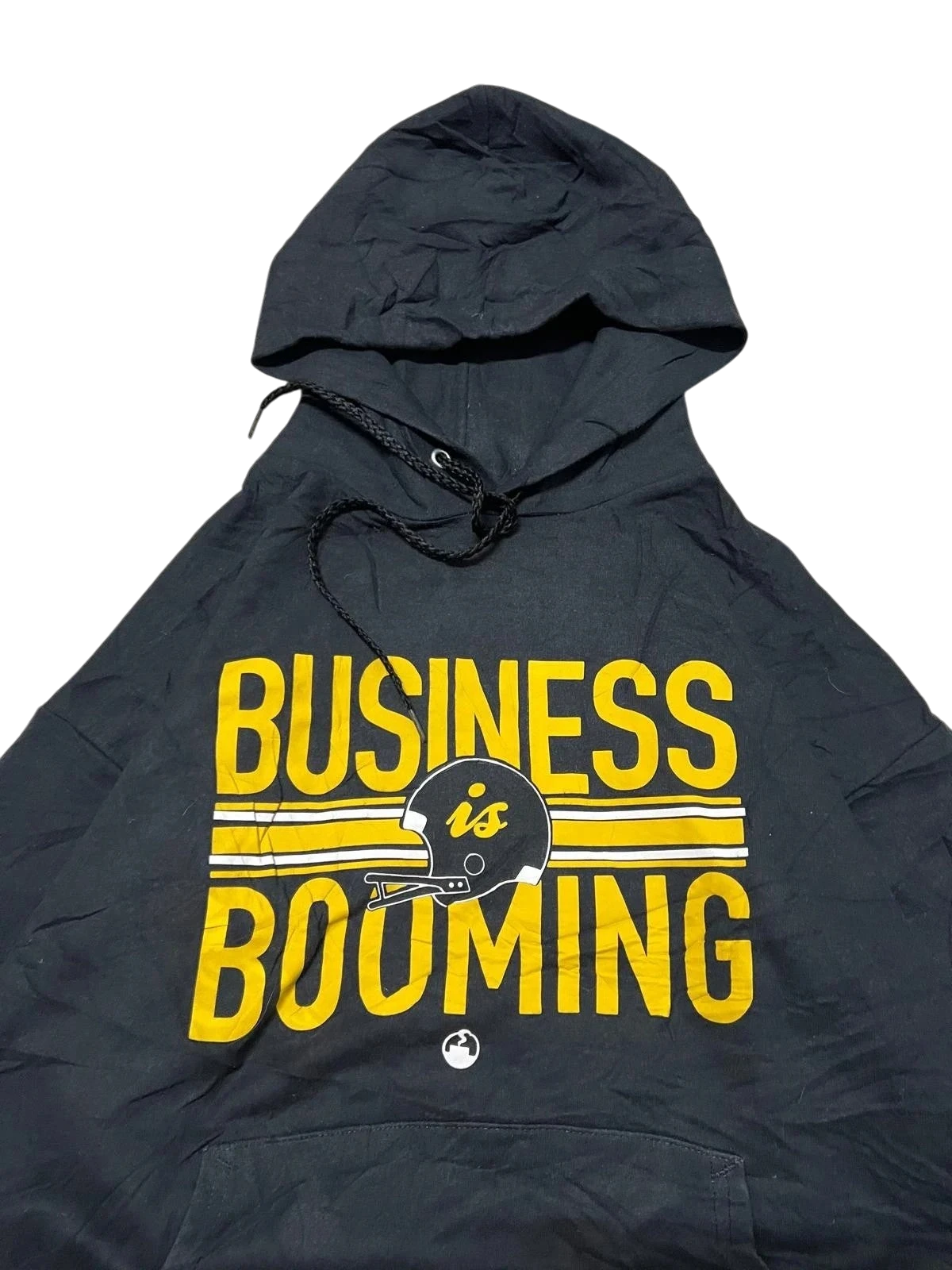 Premier Vintage black cotton-polyester blend hoodie with