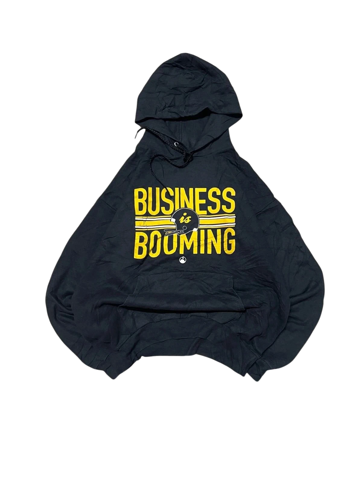 Premier Vintage black cotton-polyester blend hoodie with
