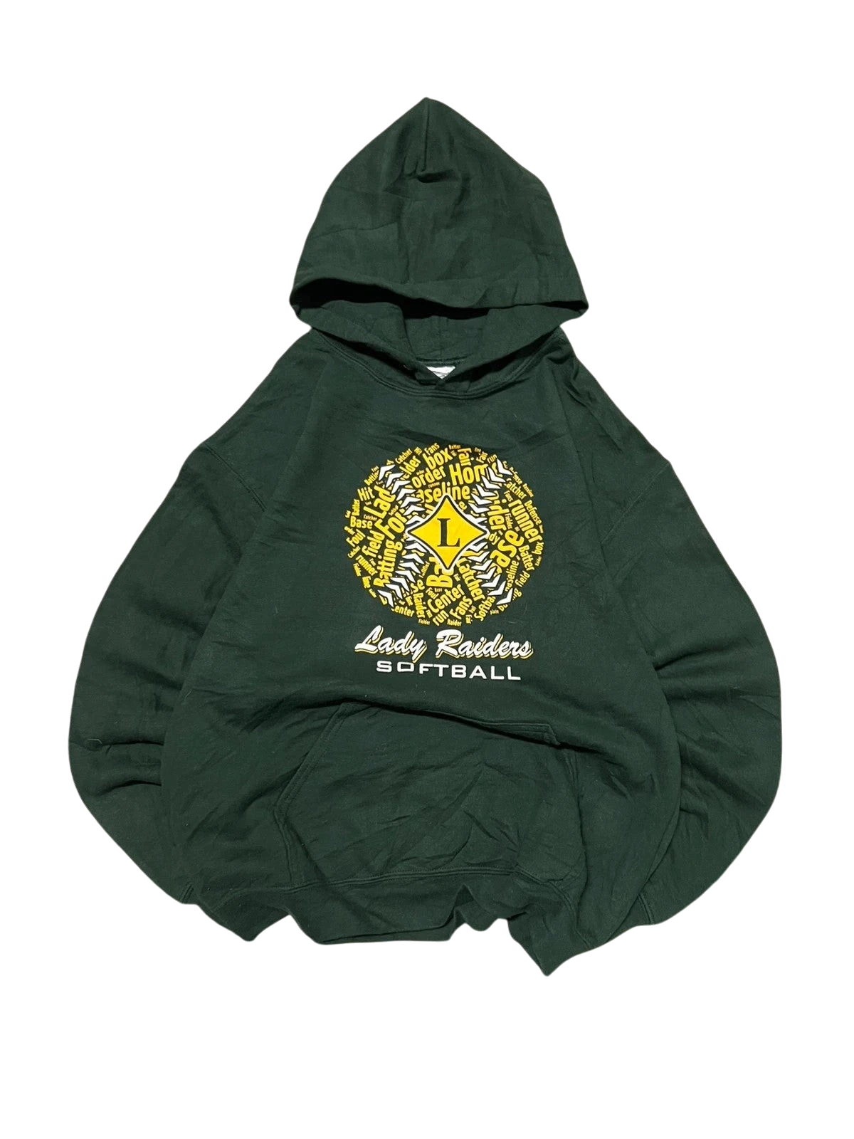 Premier Vintage forest green hooded sweatshirt with