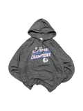 Premier Vintage grey hooded sweatshirt celebrating 2020 Sectional Champions with bold text and team logo. Soft, durable fabric.