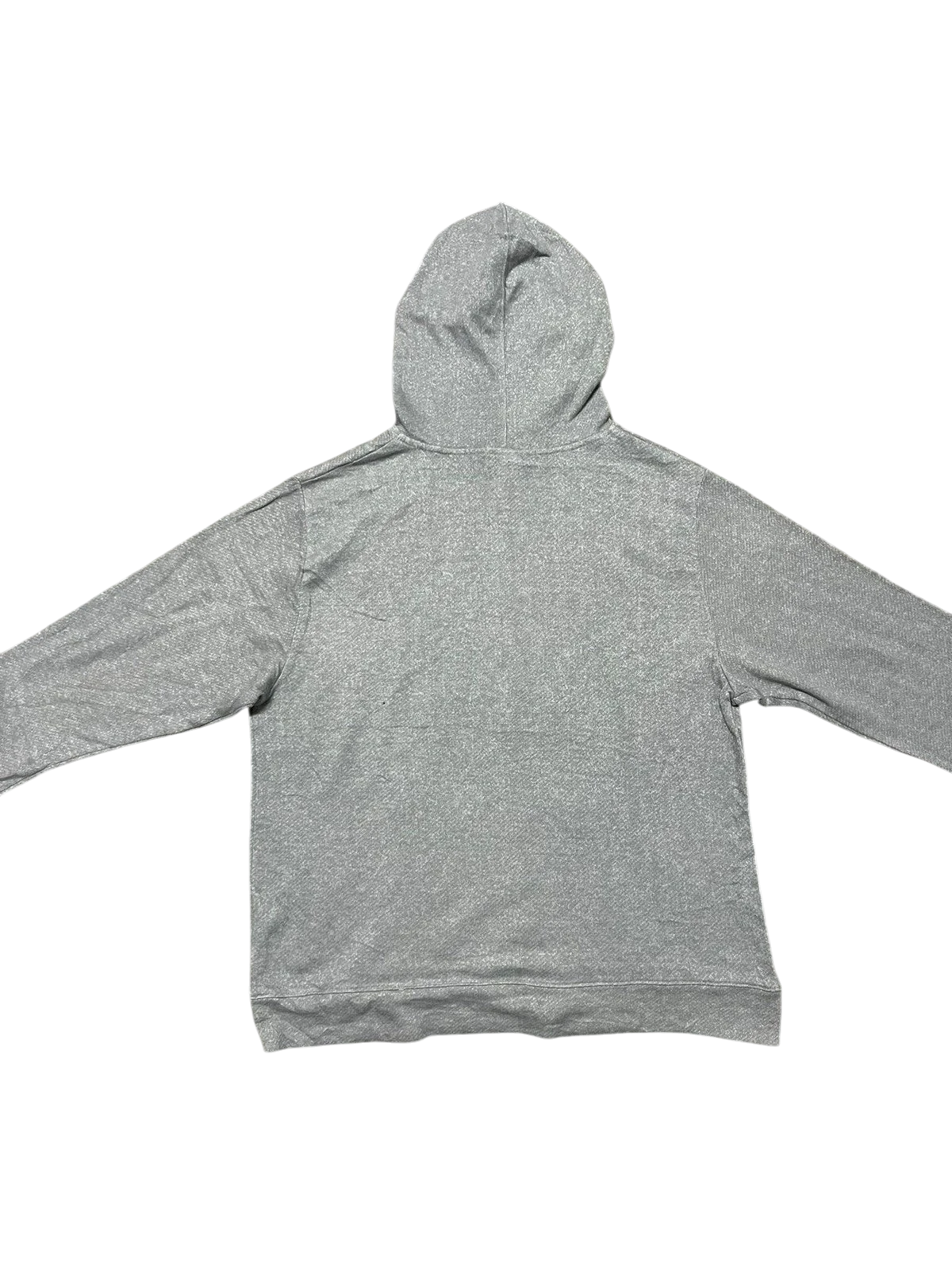 Premier Vintage grey Reebok athletic hoodie with kangaroo pocket and adjustable drawstring hood.