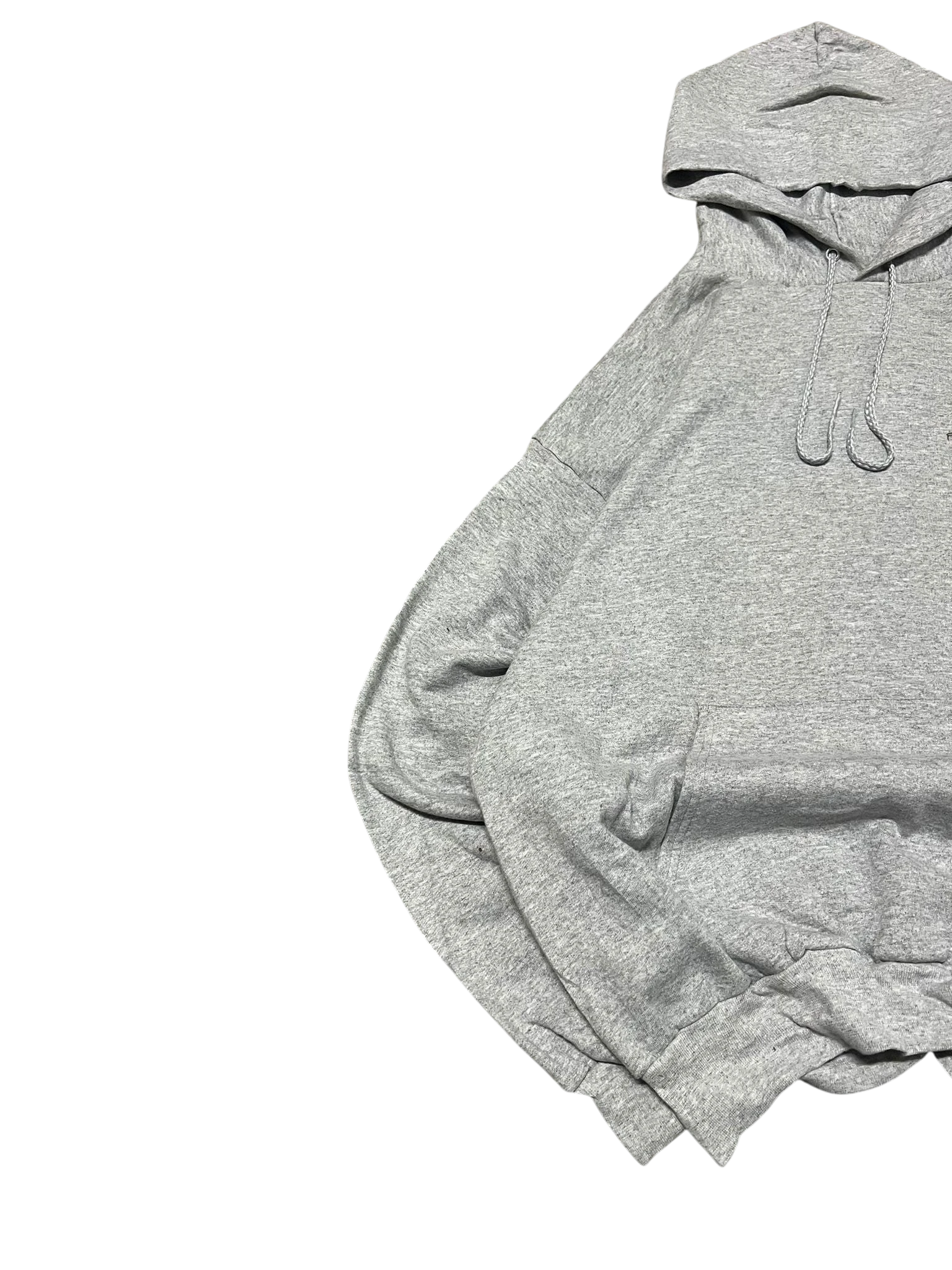 Premier Vintage grey cotton blend Indiana Jones graphic hoodie with drawstring hood and relaxed fit.