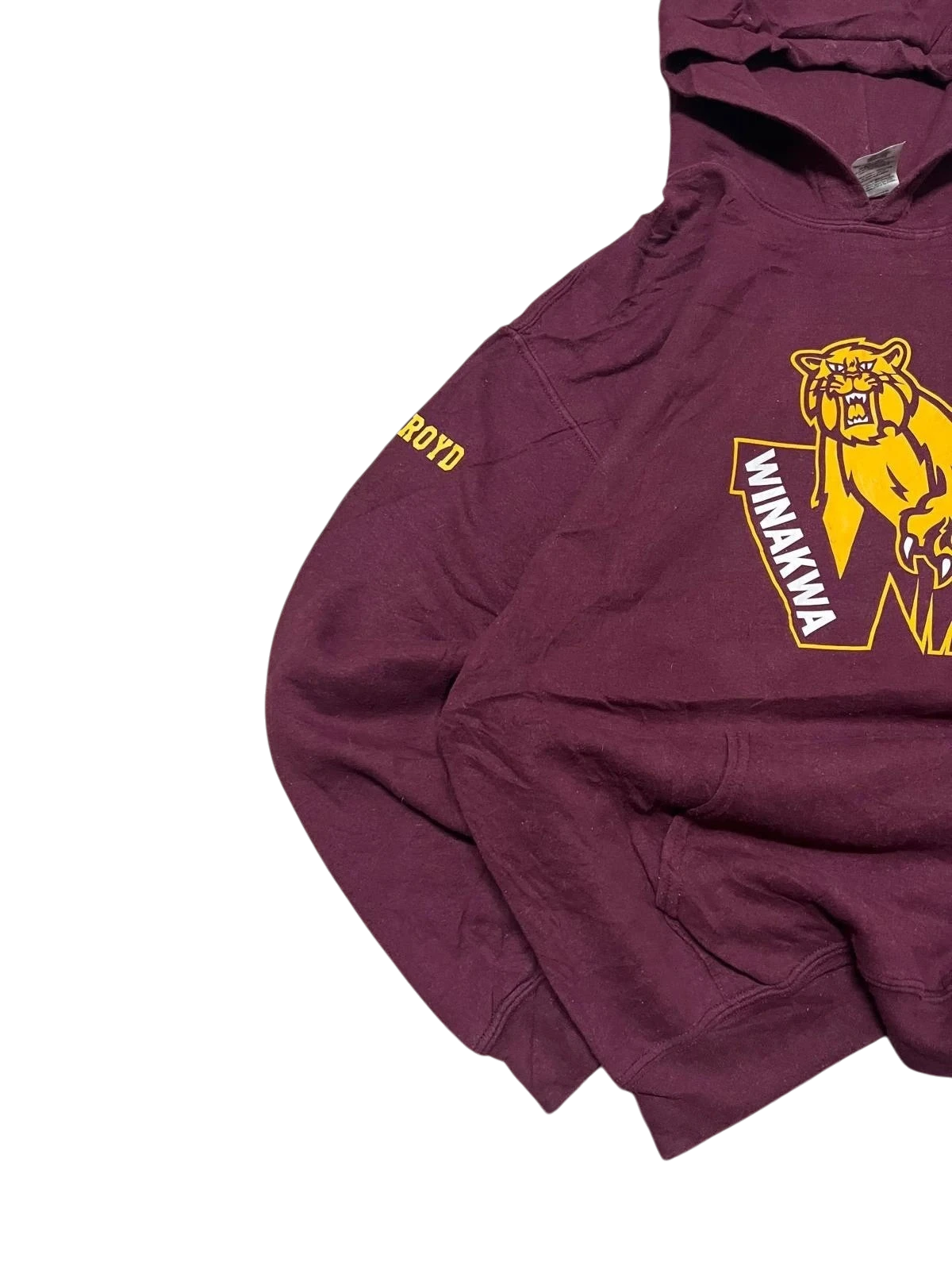 Premier Vintage maroon heavy blend pullover hoodie with