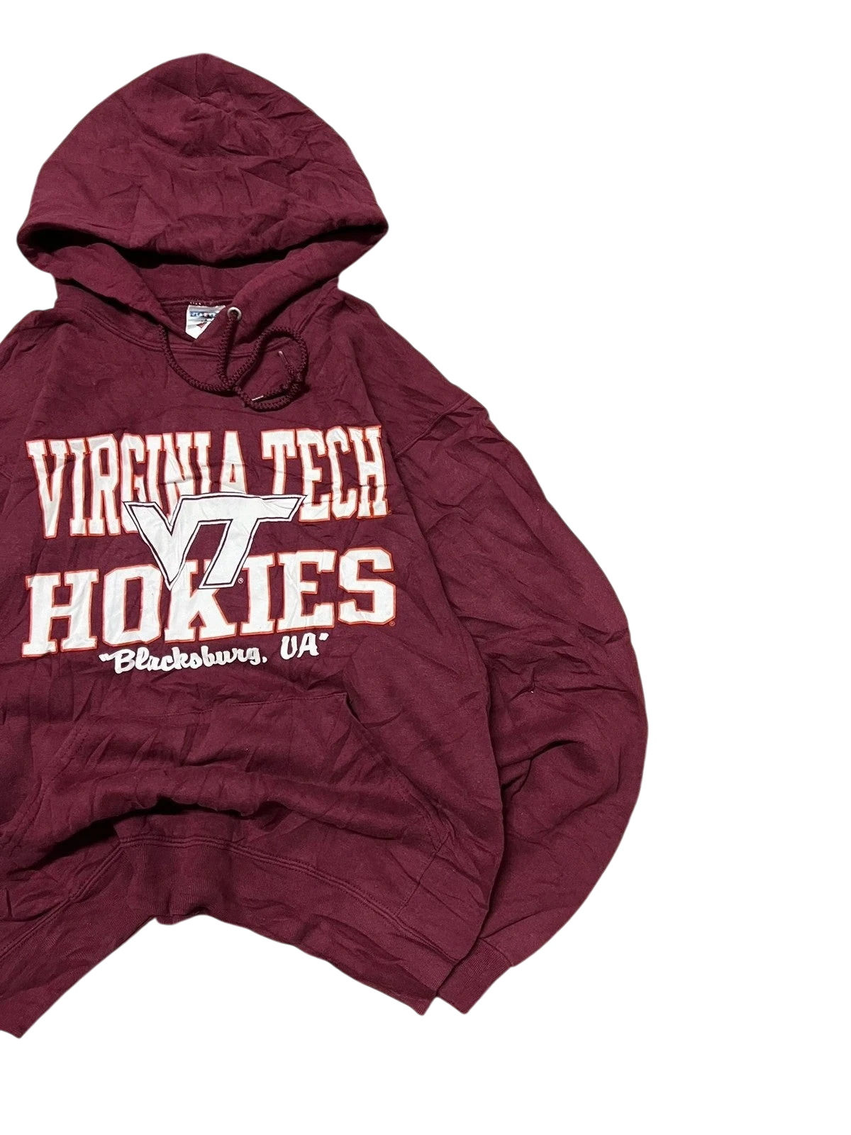 Premier Vintage maroon Virginia Tech Hokies pullover hoodie with
