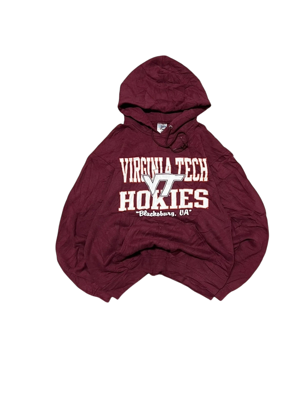 Premier Vintage maroon Virginia Tech Hokies pullover hoodie with