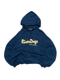 Premier Vintage navy blue cotton blend hoodie with