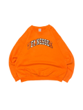 Premier Vintage neon orange crewneck sweatshirt with "TENNESSEE" graphic. Classic fit, comfortable blend.