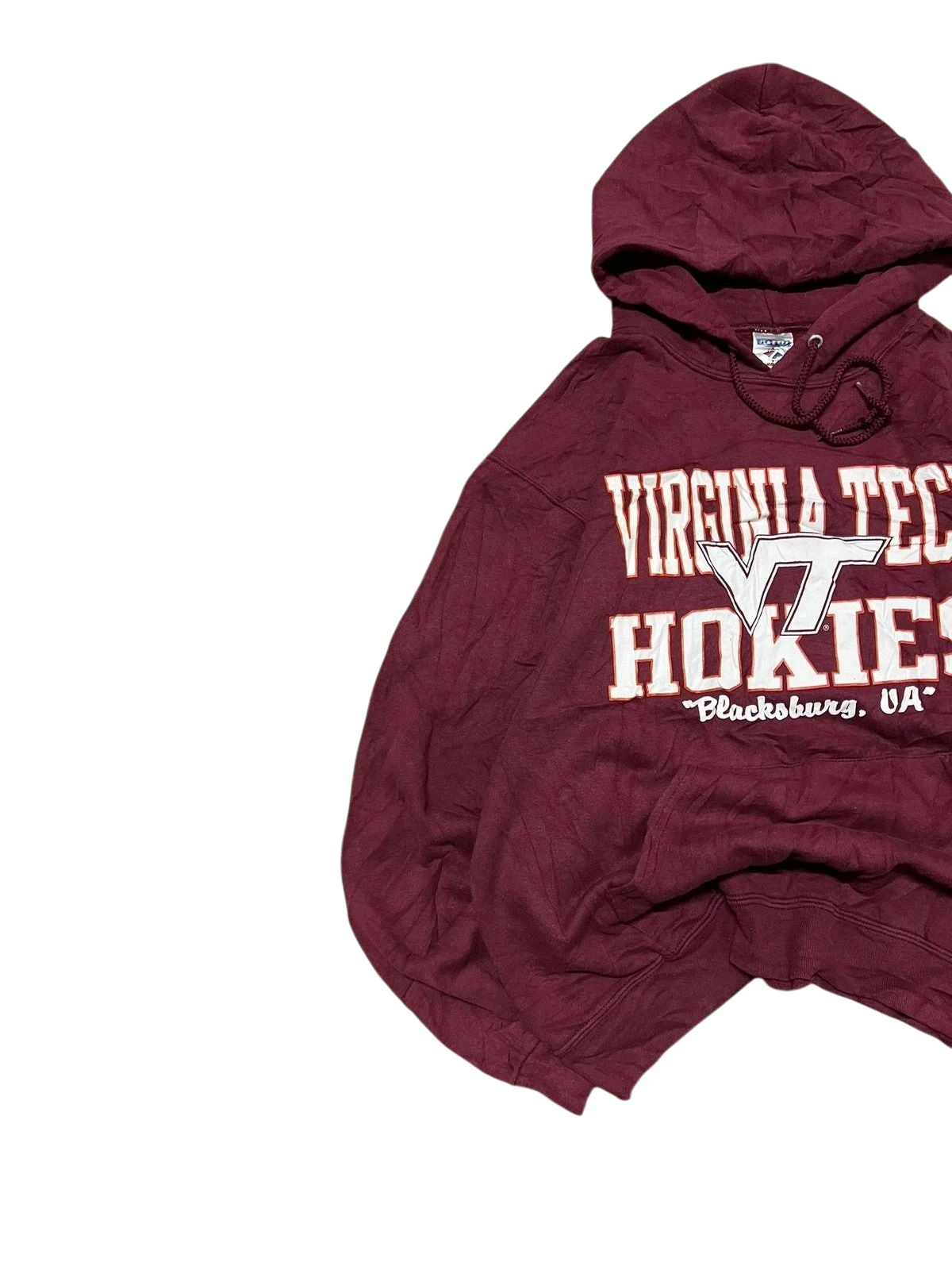 Premier Vintage maroon Virginia Tech Hokies pullover hoodie with
