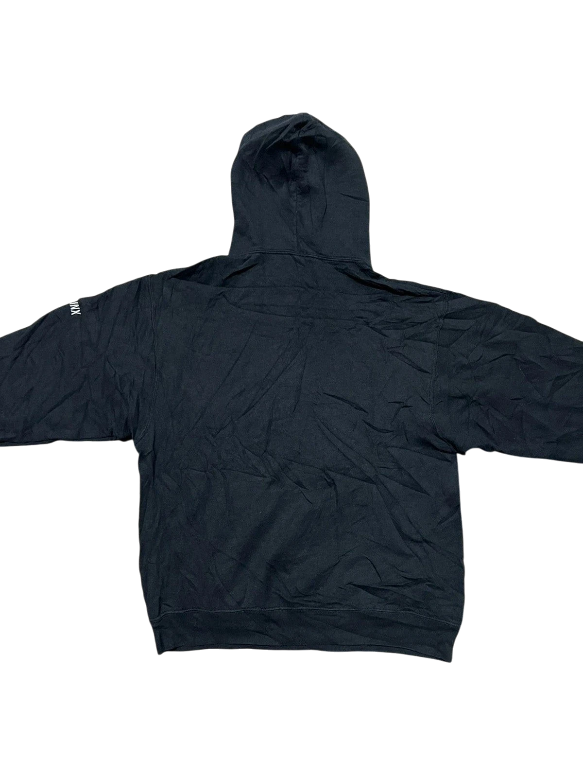 Premier Vintage black cotton blend pullover hoodie with volleyball tournament graphic on front. Relaxed fit.