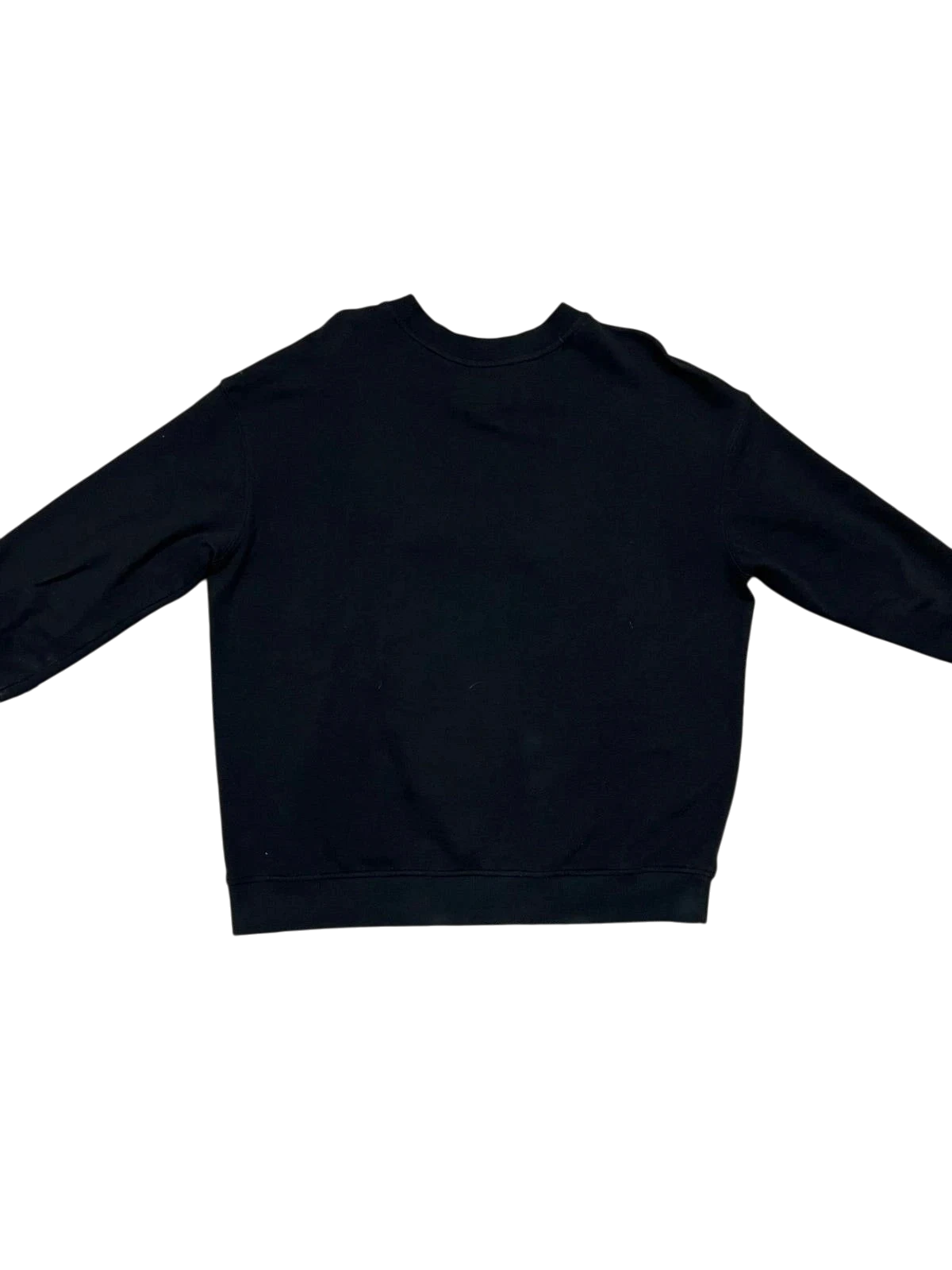 Premier Vintage black crewneck sweatshirt with subtle embroidered lettering. Relaxed fit, long sleeves, and comfortable fabric for casual wear.