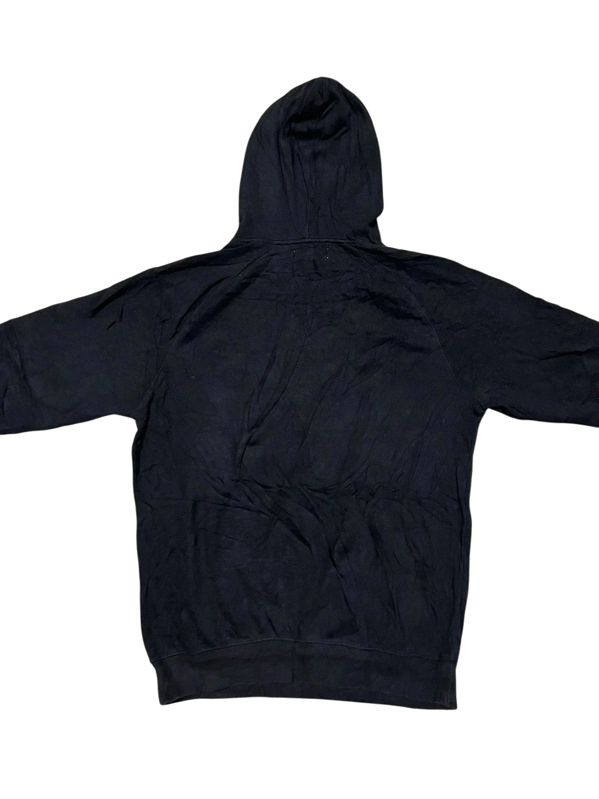 Premier Vintage black cotton graphic hoodie with smiley face wearing gas mask and "ALL GAS NO BRAKES" text.