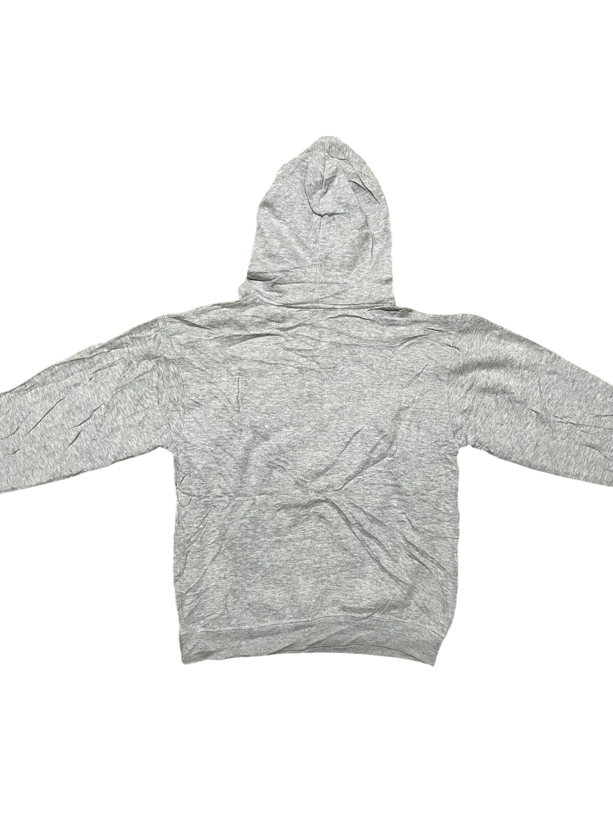 Premier Vintage grey cotton blend graphic hoodie with Marco Island Florida text on chest, drawstring hood, and ribbed cuffs.