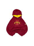 Premier Vintage red and yellow Iowa State Cyclones pullover hoodie with "STATE" on chest and "CYCLONES" on sleeve.