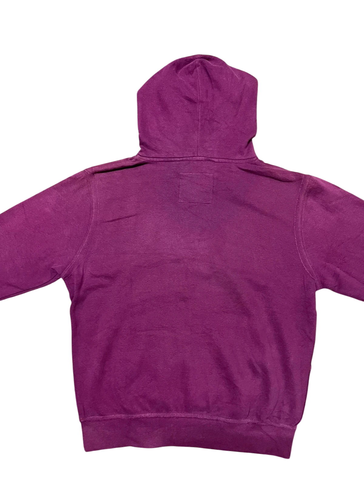 Premier Vintage purple cotton blend Etown College pullover hoodie with drawstring hood and kangaroo pocket.