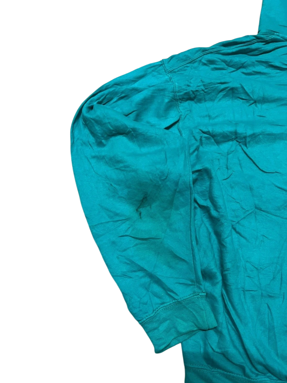 Premier Vintage teal graphic hoodie with "Key West Florida" print, long sleeves, and hood. Casual pullover style.