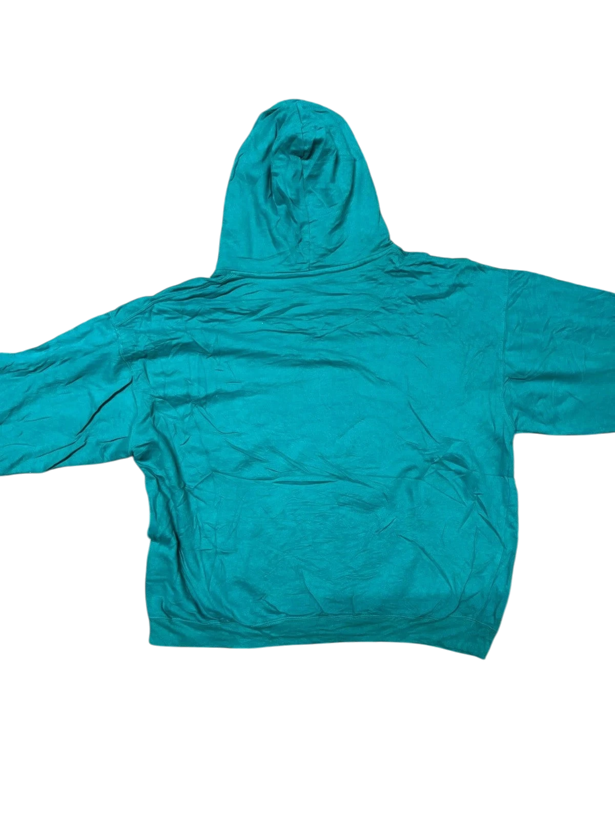 Premier Vintage teal graphic hoodie with "Key West Florida" text on chest, relaxed fit, hood with drawstrings.