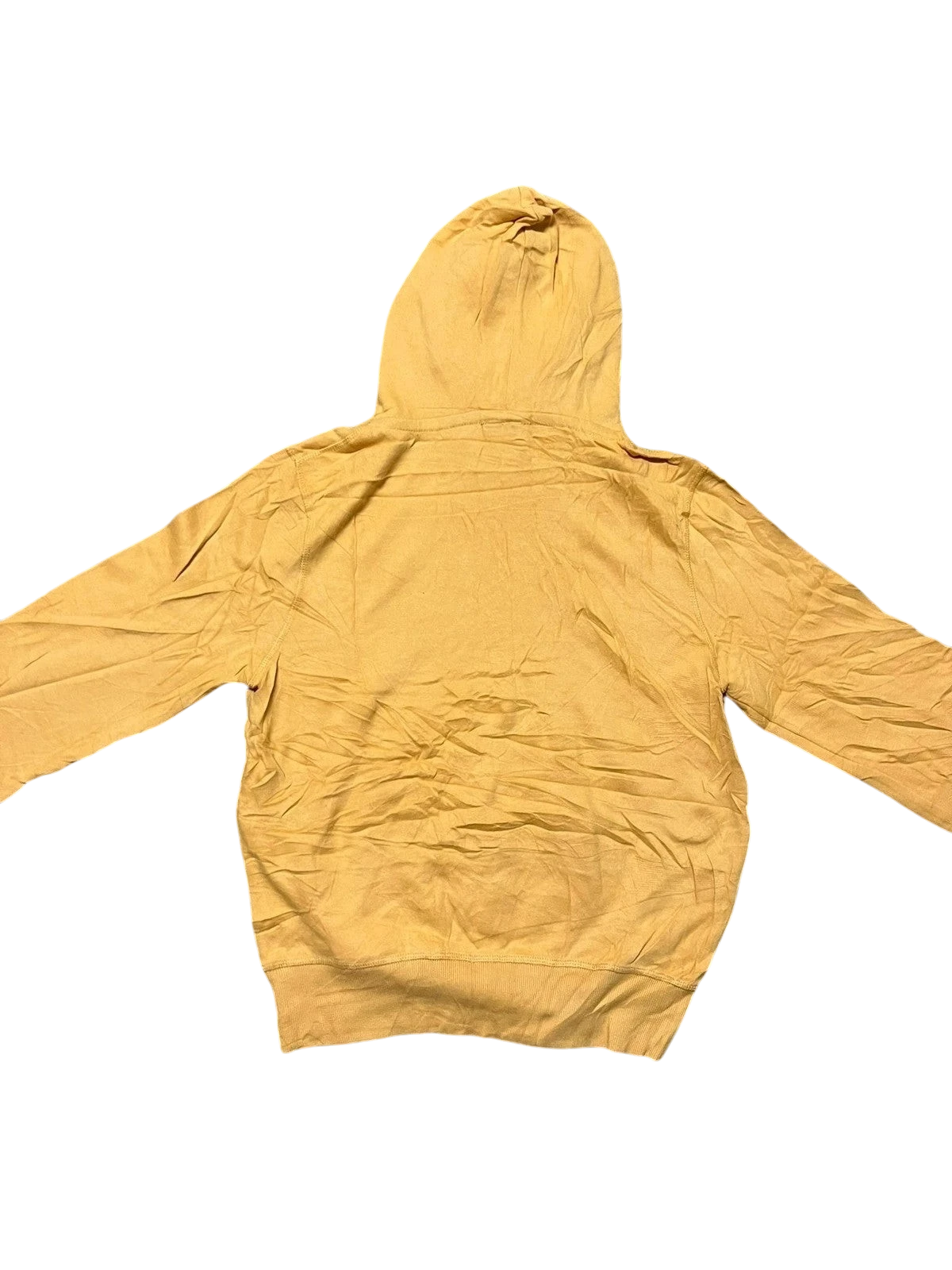 Premier Vintage yellow cotton blend hoodie with drawstring hood and kangaroo pocket, featuring a retro Grand View Lodge graphic.